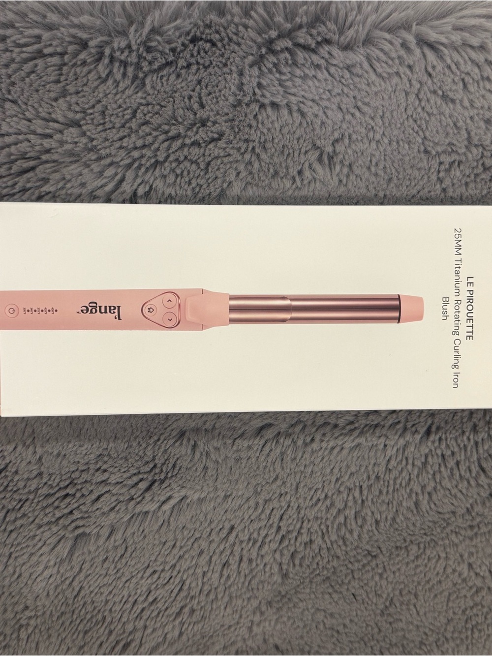 Lange Blush Pink 25mm Titanium Rotating Curling Iron